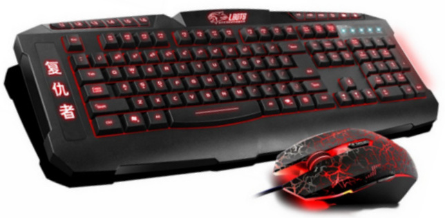 gaming mouse gaming keyboard combo set for mac and pc