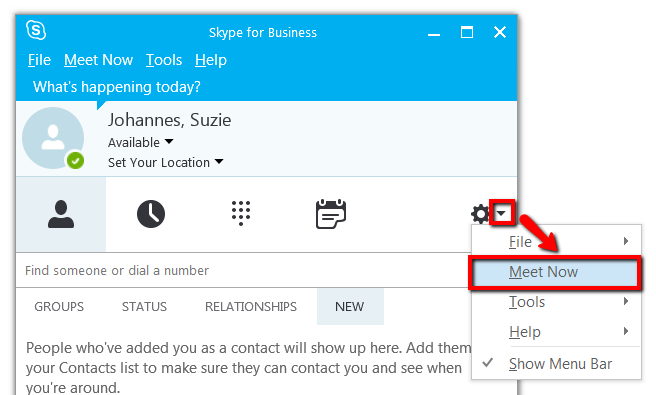skype for business mac give control of screen